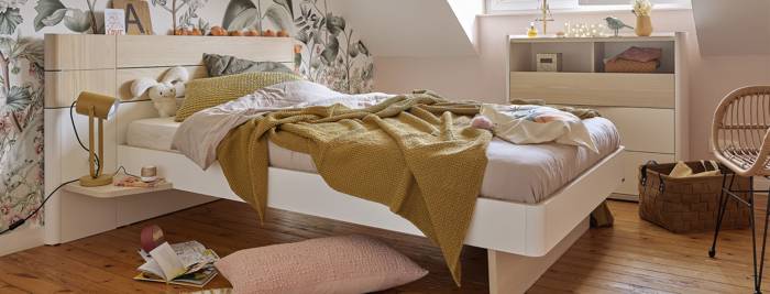 Comment aménager une petite chambre ado sous pente ? meubles gautier