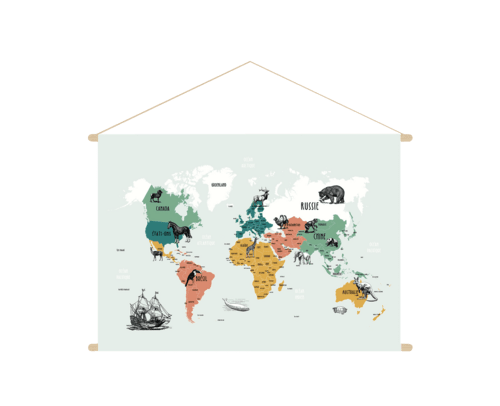 Kakémono Map animaux