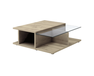 Table basse Adulis avec un plateau en verre