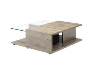 Table basse Adulis avec un plateau en verre