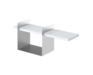 Etagère murale avec insert métal Adulis