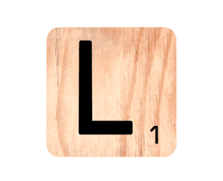 Lettre bois 