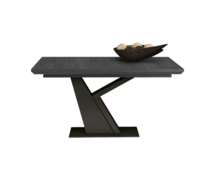 Table pied noir “Y” avec allonge Setis