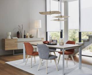 Table Extenso petit format pieds anthracite