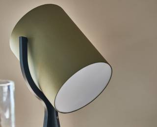 Lampadaire Shooting naturel/lin